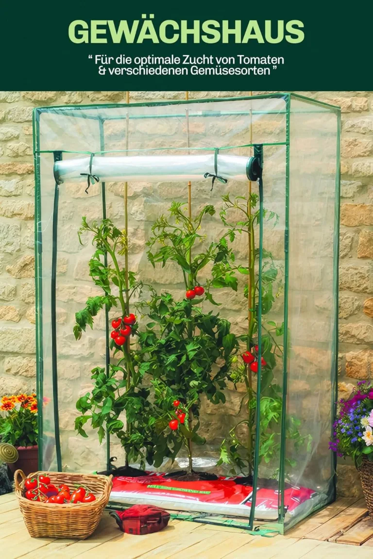 Foliengewächshaus 50x100x150 cm – Winterfestes Gewächshaus für Tomaten und anderes Gemüse – Stabiler Schutz aus PVC für Gartenpflanzen, Minigewächshaus für den Winter- und Jahreszeitenanbau – Bild 6