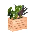 Mega Holz Pflanzkübel MODULO 60x30x39 cm (BxTxH) - wetterfester Blumenkasten aus heimischen Lärchenholz - Blumenkübel aus witterungsbeständiger Lärche für Garten, Terrasse und Balkon, Modular, Holz - Thumbnail 8