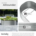 tectake® Hochbeet Metall, Hochbeete-Kit für Beet, Hochbeet Garten, wetterfest, Pflanzkasten, Kräuterbeet, Frühbeet, Gemüsebeet, Pflanzenbeet, zur Anzucht, als Blumenkasten - 942l, 200 x 100 x 60 cm - Thumbnail 5