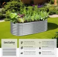 tectake® Hochbeet Metall, Hochbeete-Kit für Beet, Hochbeet Garten, wetterfest, Pflanzkasten, Kräuterbeet, Frühbeet, Gemüsebeet, Pflanzenbeet, zur Anzucht, als Blumenkasten - 942l, 200 x 100 x 60 cm - Thumbnail 2