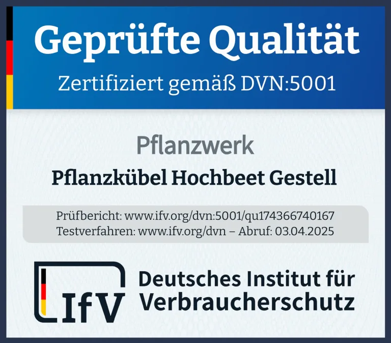 Pflanzwerk Pflanzkübel Hochbeet Gestell Elevate 60x44cm für Garten Terrasse und Balkon Blumenkübel - Pulverbeschichteter Edelstahl - Rostfrei - Premiumqualität - Frostsicher - 2 Jahre Garantie – Bild 5