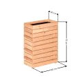 Mega Holz Hochbeet MODULO 60x30x75 cm (BxTxH) - Wetterfester Pflanzkübel aus Holz für Innen- und Außenbereich - Blumenkübel aus witterungsbeständiger Lärche für Garten, Terrasse und Balkon, Modular - Thumbnail 2