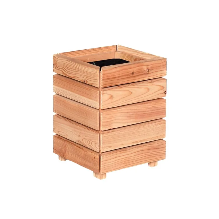 Mega Holz Hochbeet MODULO 30x30x75 cm (BxTxH) - Wetterfester Pflanzkübel aus Holz für Innen- und Außenbereich - Blumenkübel aus witterungsbeständiger Lärche für Garten, Terrasse und Balkon, Modular – Bild 10