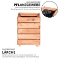 Mega Holz Hochbeet MODULO 30x30x75 cm (BxTxH) - Wetterfester Pflanzkübel aus Holz für Innen- und Außenbereich - Blumenkübel aus witterungsbeständiger Lärche für Garten, Terrasse und Balkon, Modular - Thumbnail 4