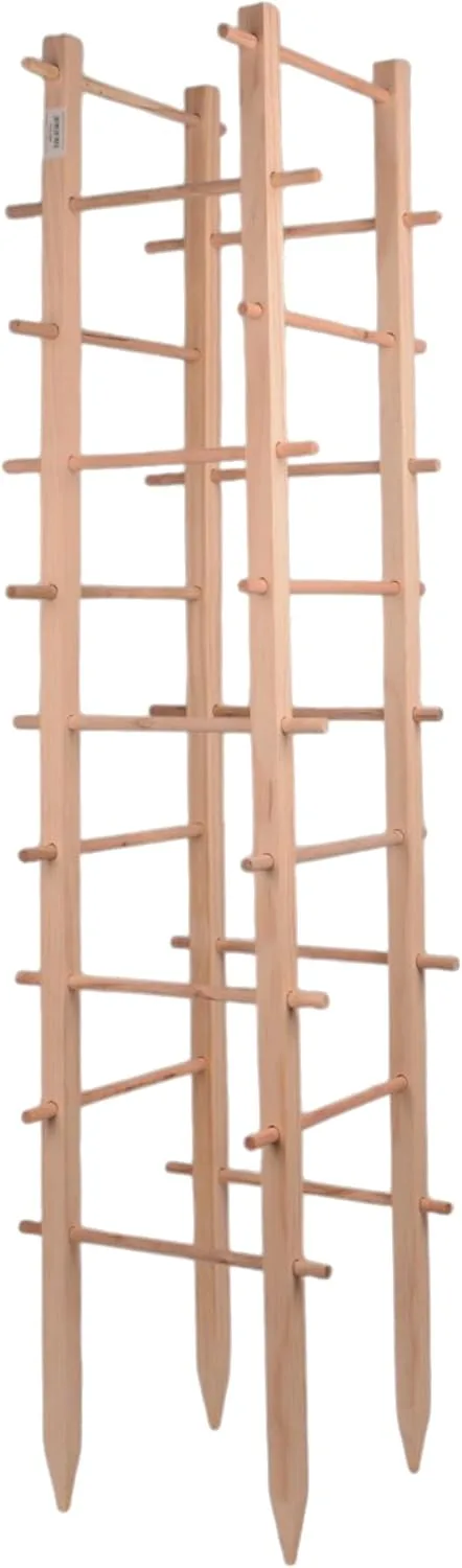 UNUS Rankenturm aus Holz, 150 cm hoch, Natur, Wetterfeste Pflanzenstütze für Kletterpflanzen, Garten & Gewächshaus, einfache Montage – Bild 1