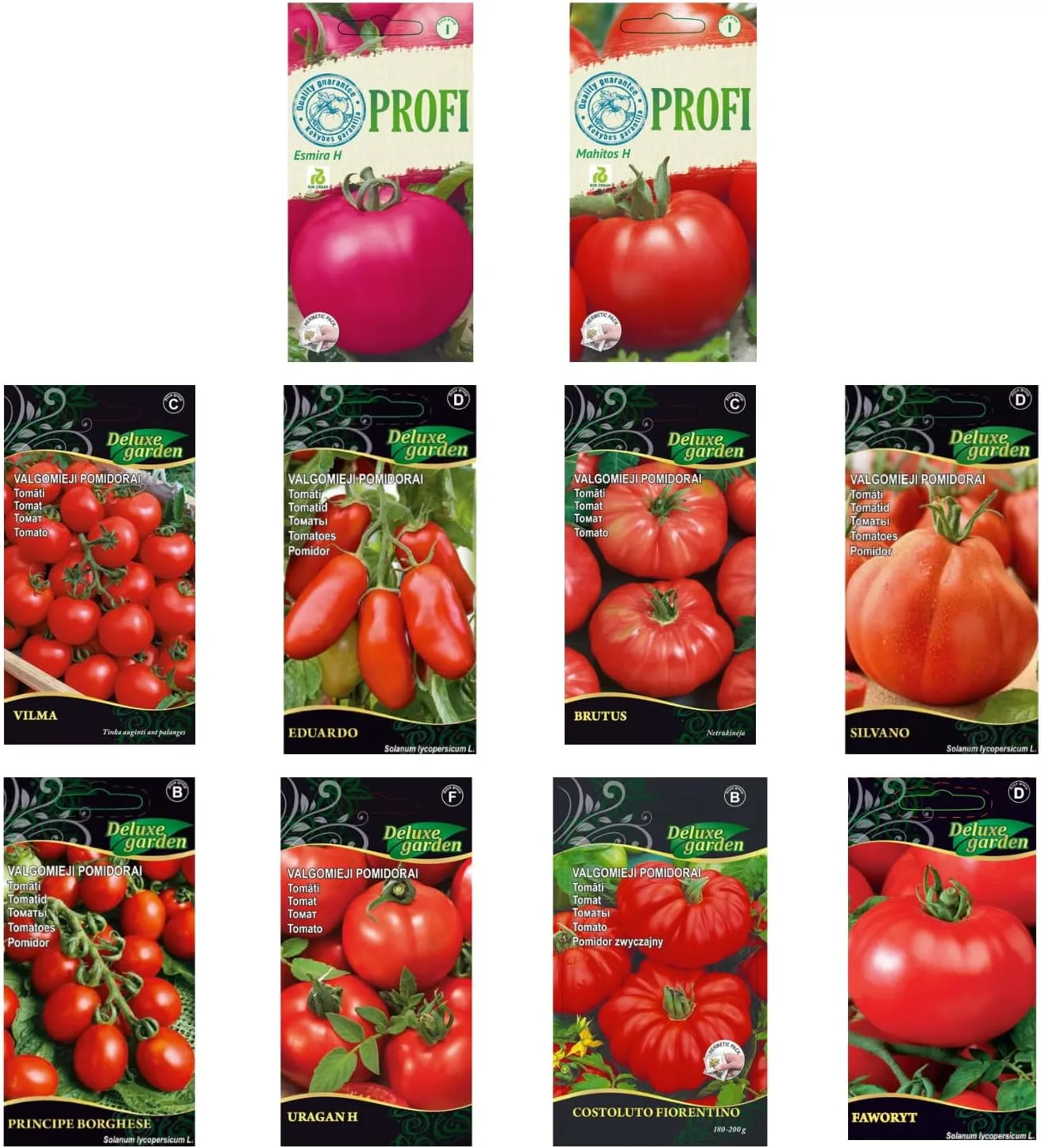 Nojus - Tomaten Samen Set – 20 Sorten – Verschiedene Tomatensamen Starter Kit - 20 Packen – Garten Samen Pflanzen Saatgut – Samen Gemüse Box 20 Sorten – Saatgut Box – Saat/Seeds - Bild 1