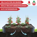 Metall Hochbeet - XXL Gemüsebeet/Kräutergarten aus Stahl - stabil, wetterfest & pflegeleicht - Hochbeete-Kit - Ideal für Kräuter aus dem Garten, Terrasse/Balkon (Anthrazit, 180x90x30cm) - Thumbnail 5