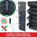 Metall Hochbeet - XXL Gemüsebeet/Kräutergarten aus Stahl - stabil, wetterfest & pflegeleicht - Hochbeete-Kit - Ideal für Kräuter aus dem Garten, Terrasse/Balkon (Anthrazit, 180x90x30cm) - Thumbnail 3