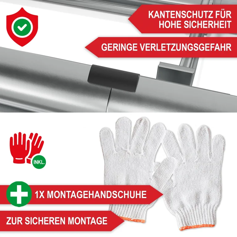 Onbest Metall Hochbeet - XXL Gemüsebeet/Kräutergarten aus Stahl - stabil, wetterfest & pflegeleicht - Hochbeete-Kit - Ideal für Kräuter aus dem Garten, Terrasse/Balkon (Silber, 120x60x60cm) – Bild 5