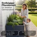 STEELSØN Icarus Hochbeet Metall – Pflanzenbeet 150x75x80 cm – Gemüsebeet Anthrazit – Beet für Garten & Balkon – Pflanzenkübel mit offener Bodenstruktur – Wetterfestes Gartenbeet – Kräuterbeet - Thumbnail 7