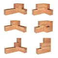 Mega Holz Hochbeet MODULO 120x30x75 cm (BxTxH) - Wetterfester Pflanzkübel aus Holz für Innen- und Außenbereich - Blumenkübel aus witterungsbeständiger Lärche für Garten, Terrasse und Balkon, Modular - Thumbnail 6