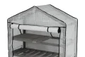VegTrug® Gewächshaus - Foliengewächshaus mit 4 Ebenen & FSC-Holzrahmen -Anzuchthaus für Garten, Balkon & Terrasse - Pflanzregal mit PE-Abdeckung & Reißverschluss - Grey Wash 111x49x168 cm - Thumbnail 9