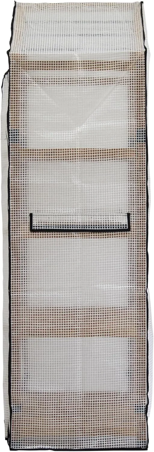 VegTrug Foliengewächshaus mit Holzrahmen, 100% FSC zertifiziertes Holz, 111x49x167cm, Natural – Bild 3