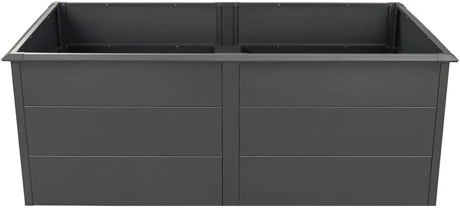 WESTMANN Hochbeet inkl. Aussaatkalender | Metall Hochbeet Primus XL | Inkl. Schneckenschutz | Anthrazit | 200x100x77 cm