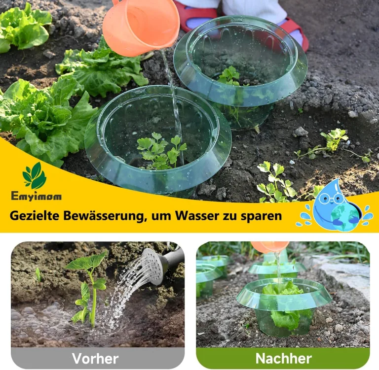 Schneckenkragen,10 Stück Schneckenschutzring Für Salatpflanzen und Kohl,Schneckenschutz Hochbeet Schützt Pflanzen,Schneckenabwehr Ohne Chemie（Enthält Keine Pflanzenhut） – Bild 10