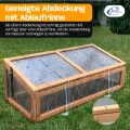 Coemo Frühbeetaufsatz Holz 90 × 60 × 30 cm – Gewächshaus-Abdeckung für Hochbeet – Wetterfester Frühbeetkasten mit Deckel – Schutz für Jungpflanzen & Gemüse – Hochbeet-Bausatz Outdoor - Thumbnail 2