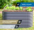 WESTMANN Metallhochbeet inkl. Aussaatkalender | Kräuterbeet für Garten & Terrasse | 240x160x82 cm Grau L-Form | Hochbeet & Frühbeet zum Bepflanzen von Gemüse | Pflanzkasten aus Metall - Thumbnail 2