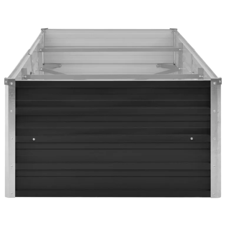 Willood Garten Hochbeet Anthrazit 240 x 80 x 45 cm Verzinkter Stahl – Bild 5