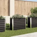 Willood Garten Hochbeet Anthrazit 240 x 80 x 45 cm Verzinkter Stahl - Thumbnail 9