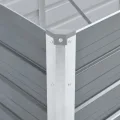 Willood Garten Hochbeet Verzinkter Stahl 100x40x77 cm Grau - Thumbnail 5