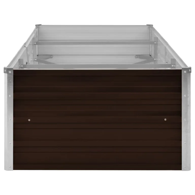 Willood Garten Hochbeet Braun 240 x 80 x 45 cm Verzinkter Stahl – Bild 4