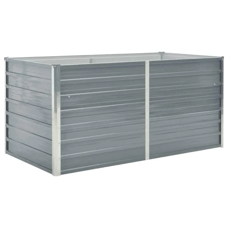 Willood Hochbeet 160 x 80 x 77 cm Verzinkter Stahl Grau – Bild 2