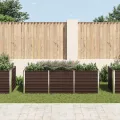 Willood Garten Hochbeet Braun 240 x 80 x 77 cm Verzinkter Stahl - Thumbnail 3