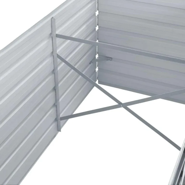 Willood Garten Hochbeet Verzinkter Stahl 240x80x77 cm Grau – Bild 5