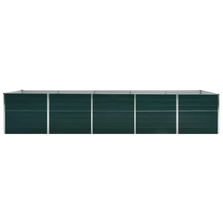 Willood Garten Hochbeet Verzinkter Stahl 400x80x45 cm Grün – Bild 3