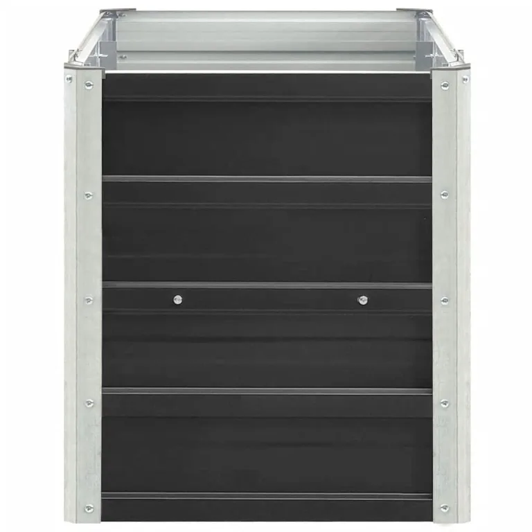 Willood Garten Hochbeet Verzinkter Stahl 240×40×45 cm Anthrazit – Bild 5