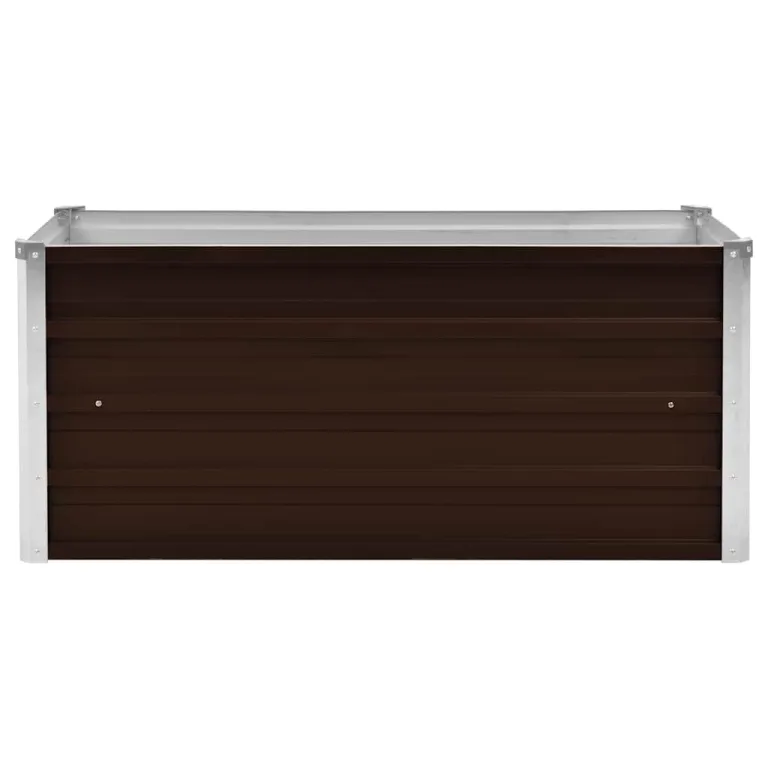 Willood Garten Hochbeet Braun 100 x 40 x 45 cm Verzinkter Stahl – Bild 4