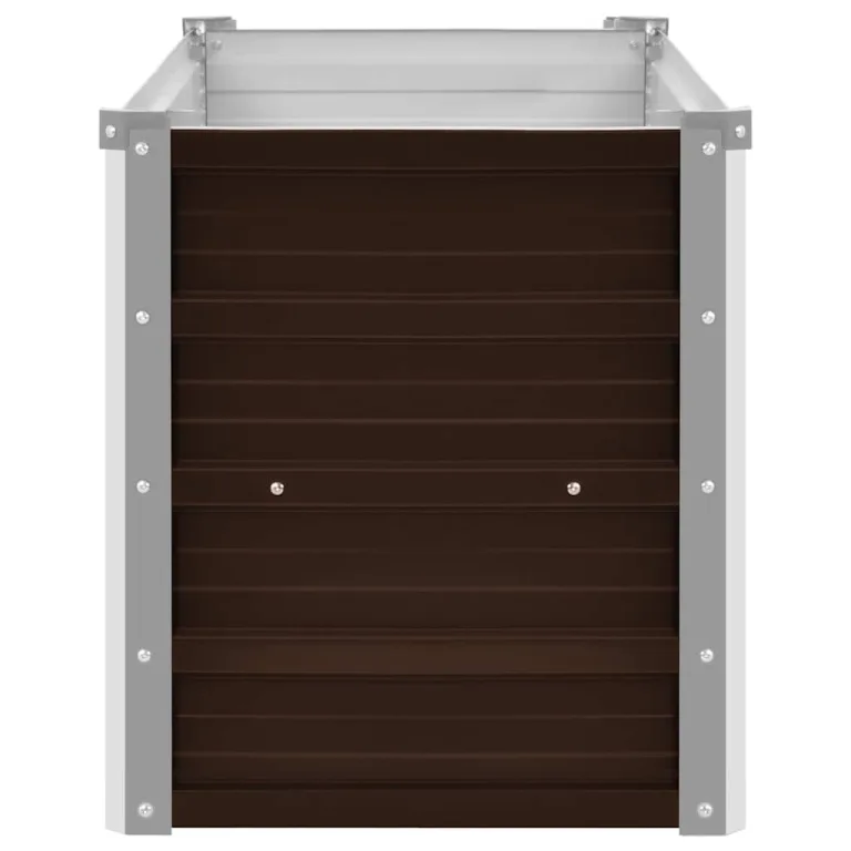 Willood Garten Hochbeet Braun 100 x 40 x 45 cm Verzinkter Stahl – Bild 5