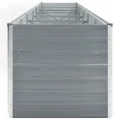 Willood Garten Hochbeet Verzinkter Stahl 480x80x77 cm Grau - Thumbnail 4
