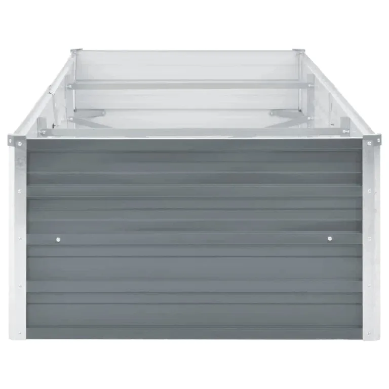 Willood Garten Hochbeet Verzinkter Stahl 240x80x45 cm Grau – Bild 4