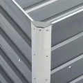 Willood Hochbeet Verzinkter Stahl 240x40x77 cm Grau - Thumbnail 4