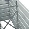 Willood Hochbeet Verzinkter Stahl 240x40x77 cm Grau - Thumbnail 5
