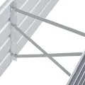 Willood Garten Hochbeet Verzinkter Stahl 160x40x45 cm Grau - Thumbnail 5
