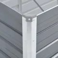 Willood Garten Hochbeet Verzinkter Stahl 160x40x45 cm Grau - Thumbnail 6