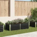 Willood Hochbeet 160 x 80 x 45 cm Verzinkter Stahl Anthrazit - Thumbnail 1