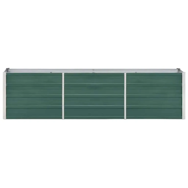 Willood Garten Hochbeet Verzinkter Stahl 240×40×45 cm Grün – Bild 4