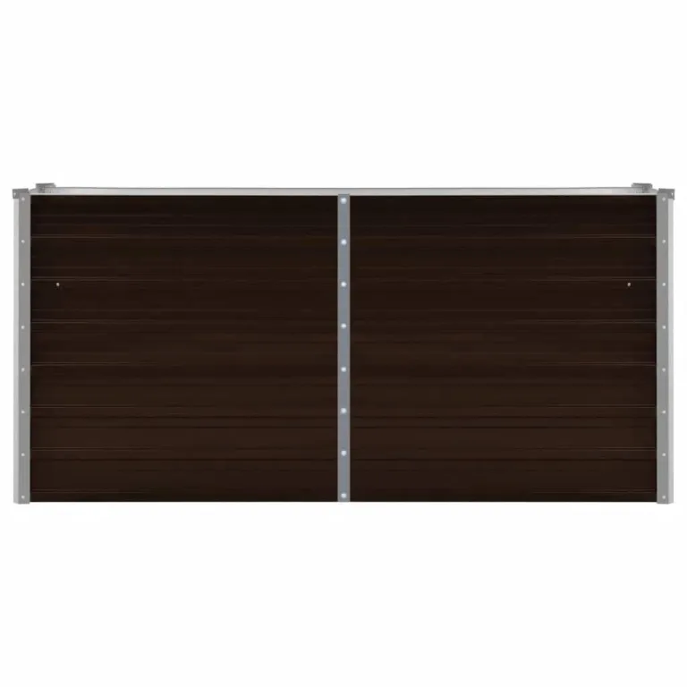 Willood Garten Hochbeet Braun 160 x 40 x 77 cm Verzinkter Stahl – Bild 4