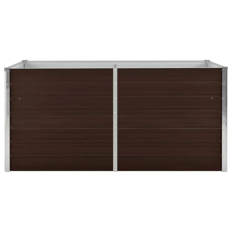 Willood Hochbeet Braun 160 x 80 x 77 cm Verzinkter Stahl – Bild 4