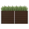 Willood Hochbeet Braun 160 x 80 x 77 cm Verzinkter Stahl - Thumbnail 1