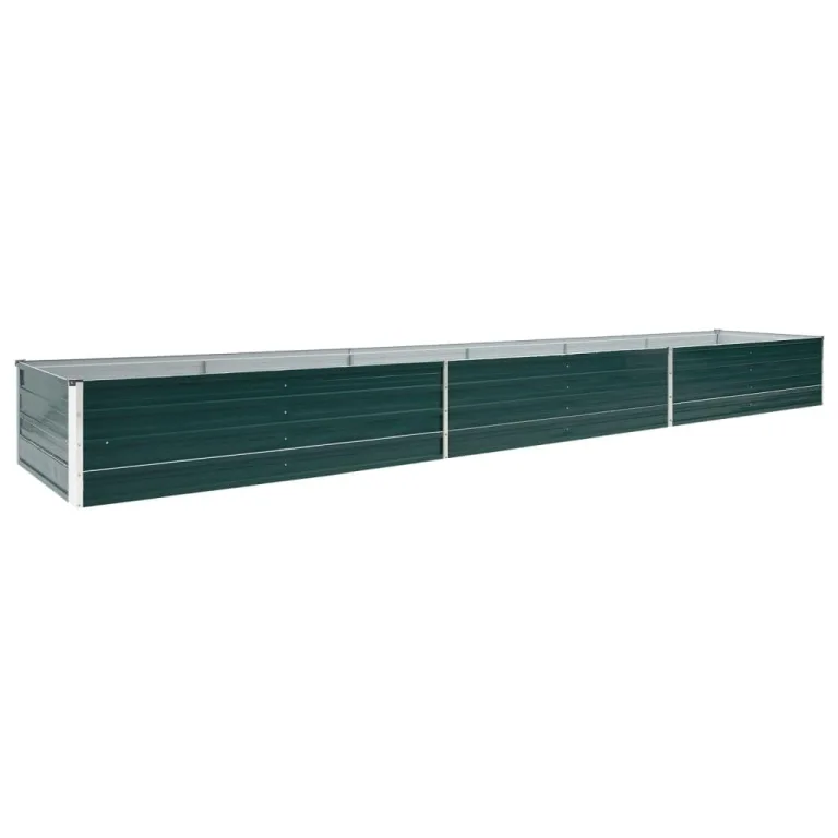 Willood Garten Hochbeet Verzinkter Stahl 480x80x45 cm Grün – Bild 2
