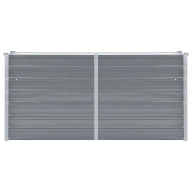 Willood Garten Hochbeet Verzinkter Stahl 160x40x77 cm Grau – Bild 3