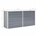 Willood Garten Hochbeet Verzinkter Stahl 160x40x77 cm Grau - Thumbnail 7