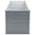 Willood Garten Hochbeet Verzinkter Stahl 320x80x77 cm Grau - Thumbnail 4