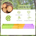 GOPLUS Hochbeet aus Tannenholz, Gartenbeet mit 2 Pflanzkästen & Trennwänden, Blumenkasten mit offenem Boden, Pflanzbeet Pflanzkasten Pflanzkübel für Blumen, Gemüse & Obst (228x62x25 cm) - Thumbnail 4