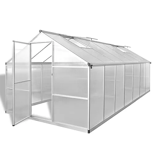 IKAYAA Gewächshaus Verstärkt Aluminium 10,53 m², Gewächshäuser, Gewaechshaus, Gewächshaus Balkon, Gewächshaus Groß, Balkon Gewächshaus – Bild 10