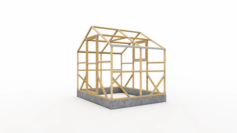 ECO Holz Gewächshaus Garten Treibhaus Tomatenhaus Holzhaus Pflanzhaus (Braun, 2 x 2.6 m) – Bild 5